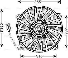 Ava Quality Cooling CN 7534 - Fen, radiator furqanavto.az