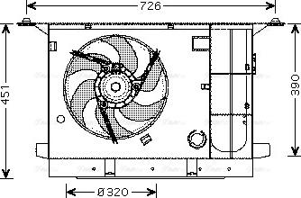 Ava Quality Cooling CN 7537 - Fen, radiator furqanavto.az