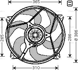 Ava Quality Cooling CN 7529 - Fen, radiator furqanavto.az