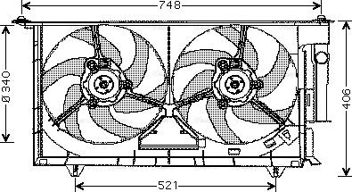 Ava Quality Cooling CN 7525 - Fen, radiator furqanavto.az