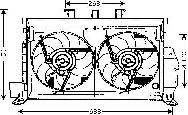 Ava Quality Cooling CN 7521 - Fen, radiator furqanavto.az