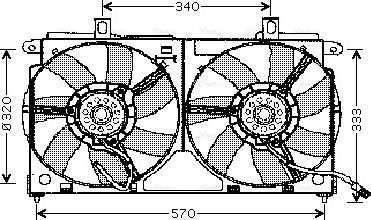 Ava Quality Cooling CN 7523 - Fen, radiator furqanavto.az