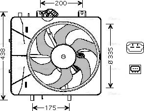 Ava Quality Cooling CN 7527 - Fen, radiator furqanavto.az