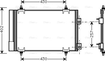 Ava Quality Cooling CNA5283D - Kondenser, kondisioner furqanavto.az