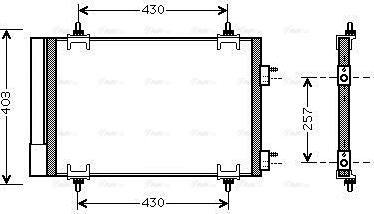 Ava Quality Cooling CNA5230D - Kondenser, kondisioner furqanavto.az