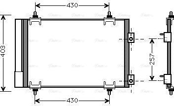 Ava Quality Cooling CNA5231D - Kondenser, kondisioner furqanavto.az