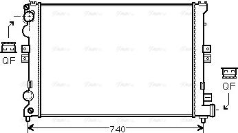 Ava Quality Cooling CNA2078 - Radiator, mühərrikin soyudulması furqanavto.az