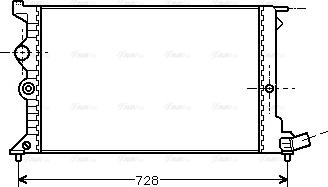 Ava Quality Cooling CNA2072 - Radiator, mühərrikin soyudulması furqanavto.az