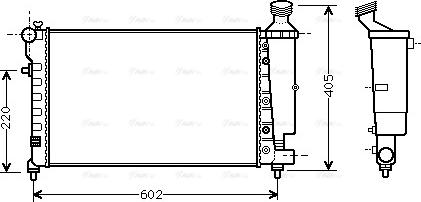 Ava Quality Cooling CNA2196 - Radiator, mühərrikin soyudulması furqanavto.az