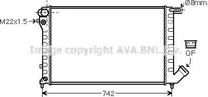 Ava Quality Cooling CNA2198 - Radiator, mühərrikin soyudulması furqanavto.az