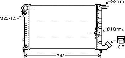 Ava Quality Cooling CNA2148 - Radiator, mühərrikin soyudulması furqanavto.az