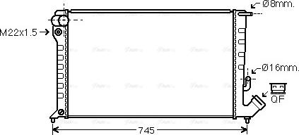 Ava Quality Cooling CNA2169 - Radiator, mühərrikin soyudulması furqanavto.az