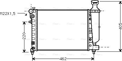 Ava Quality Cooling CNA2115 - Radiator, mühərrikin soyudulması furqanavto.az