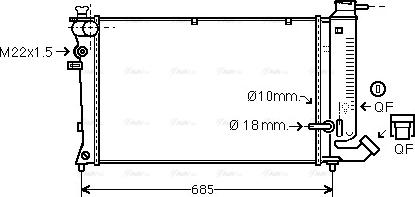 Ava Quality Cooling CNA2111 - Radiator, mühərrikin soyudulması furqanavto.az