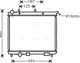 Ava Quality Cooling CNA2189 - Radiator, mühərrikin soyudulması furqanavto.az