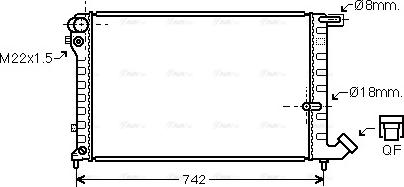 Ava Quality Cooling CNA2134 - Radiator, mühərrikin soyudulması furqanavto.az