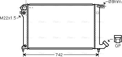 Ava Quality Cooling CNA2137 - Radiator, mühərrikin soyudulması furqanavto.az