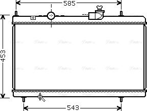 Ava Quality Cooling CNA2228 - Radiator, mühərrikin soyudulması furqanavto.az