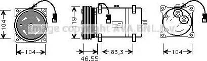 Ava Quality Cooling CN K161 - Kompressor, kondisioner furqanavto.az