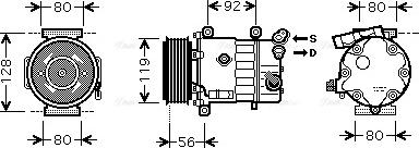 Ava Quality Cooling CNAK255 - Kompressor, kondisioner furqanavto.az