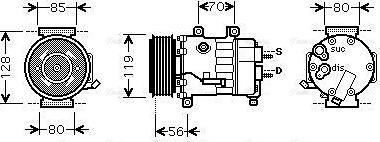 Ava Quality Cooling CNAK256 - Kompressor, kondisioner furqanavto.az
