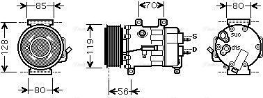Ava Quality Cooling CNAK250 - Kompressor, kondisioner furqanavto.az
