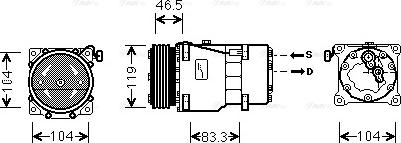 Ava Quality Cooling CNAK201 - Kompressor, kondisioner furqanavto.az