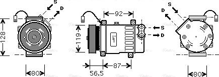 Ava Quality Cooling CNAK207 - Kompressor, kondisioner furqanavto.az