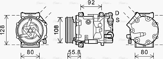 Ava Quality Cooling CNAK282 - Kompressor, kondisioner furqanavto.az