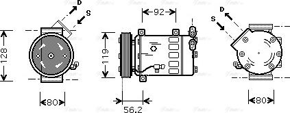 Ava Quality Cooling CNAK237 - Kompressor, kondisioner furqanavto.az