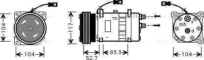 Ava Quality Cooling CNAK222 - Kompressor, kondisioner furqanavto.az