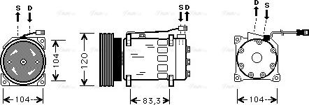 Ava Quality Cooling CN K175 - Kompressor, kondisioner furqanavto.az