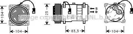 Ava Quality Cooling CN K177 - Kompressor, kondisioner furqanavto.az