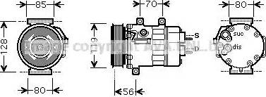 Ava Quality Cooling CN K254 - Kompressor, kondisioner furqanavto.az