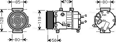 Ava Quality Cooling CN K256 - Kompressor, kondisioner furqanavto.az