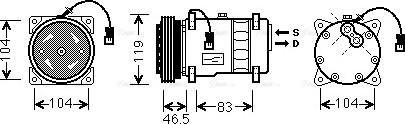 Ava Quality Cooling CN K258 - Kompressor, kondisioner furqanavto.az