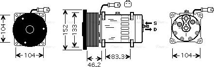 Ava Quality Cooling CPAK004 - Kompressor, kondisioner furqanavto.az