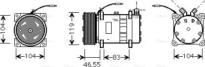 Ava Quality Cooling FDAK452 - Kompressor, kondisioner furqanavto.az