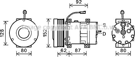 Ava Quality Cooling CPK014 - Kompressor, kondisioner furqanavto.az