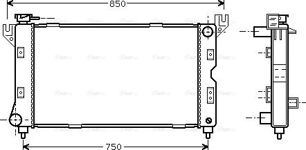 Ava Quality Cooling CR 2085 - Radiator, mühərrikin soyudulması furqanavto.az