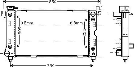 Ava Quality Cooling CR 2029 - Radiator, mühərrikin soyudulması furqanavto.az