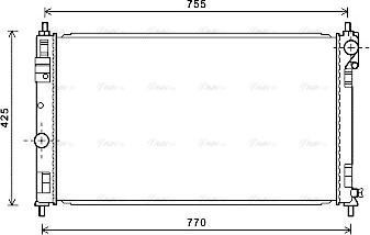 Ava Quality Cooling CRA2121 - Radiator, mühərrikin soyudulması furqanavto.az