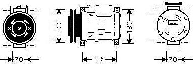 Ava Quality Cooling CRAK064 - Kompressor, kondisioner furqanavto.az