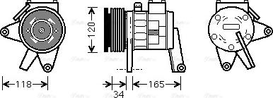 Ava Quality Cooling CRAK063 - Kompressor, kondisioner furqanavto.az