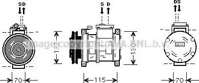 Ava Quality Cooling CR K064 - Kompressor, kondisioner furqanavto.az