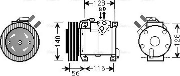 Ava Quality Cooling CR K108 - Kompressor, kondisioner furqanavto.az