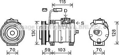 Ava Quality Cooling CRK117 - Kompressor, kondisioner furqanavto.az