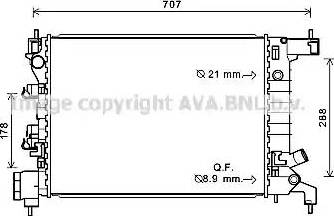 Ava Quality Cooling CT2047 - Radiator, mühərrikin soyudulması furqanavto.az