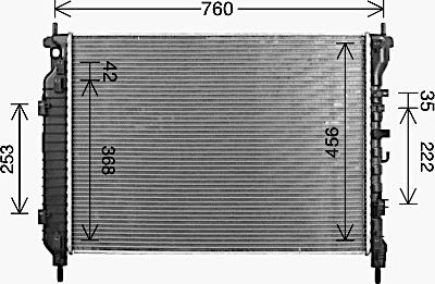 Ava Quality Cooling CT2083 - Radiator, mühərrikin soyudulması furqanavto.az