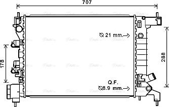 Ava Quality Cooling CTA2047 - Radiator, mühərrikin soyudulması furqanavto.az